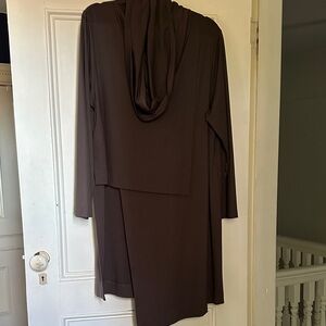 Bryn Walker Taupe Draped Neck Top